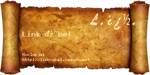 Link Ábel névjegykártya