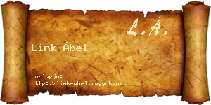 Link Ábel névjegykártya